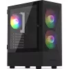 PC case KRUX VAKO KRX0132 ATX black — tempered glass, RGB, supports Mini‑ATX, GPU up to 31 cm, CPU cooler up to 15.9 cm