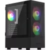 PC case KRUX VAKO KRX0132 ATX black — tempered glass, RGB, supports Mini‑ATX, GPU up to 31 cm, CPU cooler up to 15.9 cm