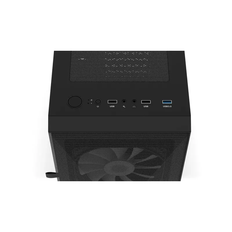 PC case KRUX VAKO KRX0132 ATX black — tempered glass, RGB, supports Mini‑ATX, GPU up to 31 cm, CPU cooler up to 15.9 cm
