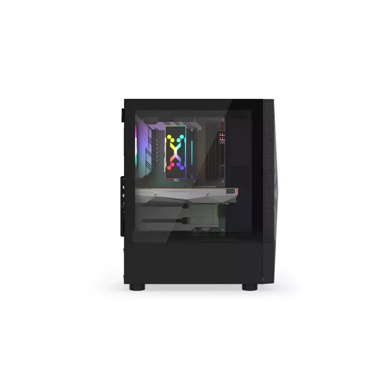 PC case KRUX VAKO KRX0132 ATX black — tempered glass, RGB, supports Mini‑ATX, GPU up to 31 cm, CPU cooler up to 15.9 cm