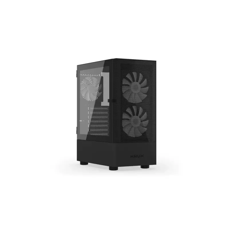 PC case KRUX VAKO KRX0132 ATX black — tempered glass, RGB, supports Mini‑ATX, GPU up to 31 cm, CPU cooler up to 15.9 cm