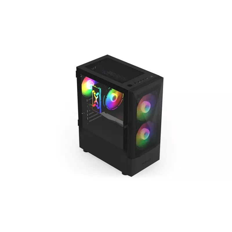 PC case KRUX VAKO KRX0132 ATX black — tempered glass, RGB, supports Mini‑ATX, GPU up to 31 cm, CPU cooler up to 15.9 cm