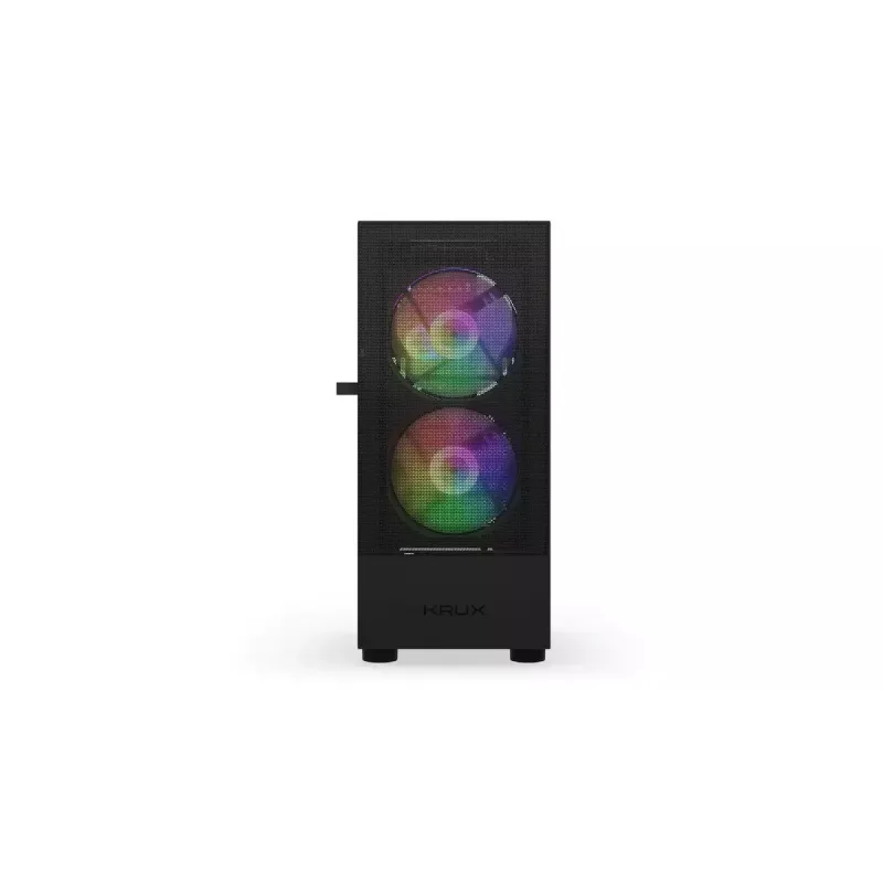 PC case KRUX VAKO KRX0132 ATX black — tempered glass, RGB, supports Mini‑ATX, GPU up to 31 cm, CPU cooler up to 15.9 cm