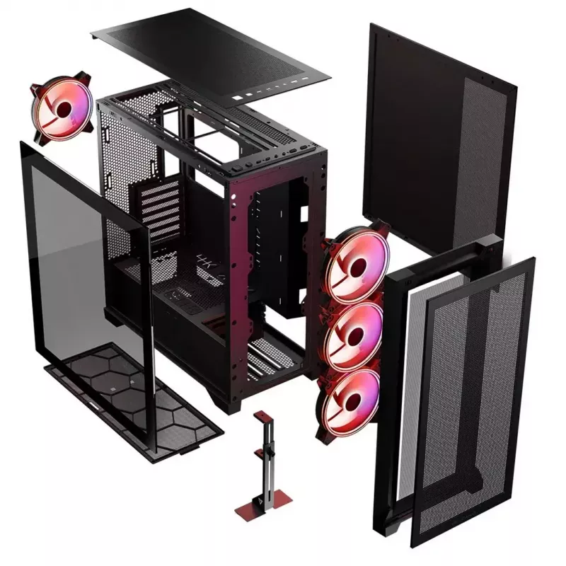 Modecom Volcano Expanse S Apex ARGB Midi case, black