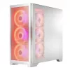 PC Case MODECOM VOLCANO EXPANSE S APEX ARGB Midi Tower White — tempered glass, ARGB, supports micro ATX, GPU up to 430 mm