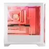 PC Case MODECOM VOLCANO EXPANSE S APEX ARGB Midi Tower White — tempered glass, ARGB, supports micro ATX, GPU up to 430 mm