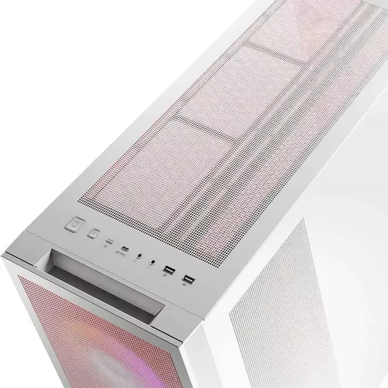 PC Case MODECOM VOLCANO EXPANSE S APEX ARGB Midi Tower White — tempered glass, ARGB, supports micro ATX, GPU up to 430 mm