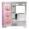 PC Case MODECOM VOLCANO EXPANSE S APEX ARGB Midi Tower White — tempered glass, ARGB, supports micro ATX, GPU up to 430 mm