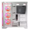 PC Case MODECOM VOLCANO EXPANSE S APEX ARGB Midi Tower White — tempered glass, ARGB, supports micro ATX, GPU up to 430 mm