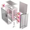 PC Case MODECOM VOLCANO EXPANSE S APEX ARGB Midi Tower White — tempered glass, ARGB, supports micro ATX, GPU up to 430 mm