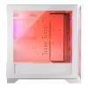PC Case MODECOM VOLCANO EXPANSE T APEX ARGB MIDI White — tempered glass, ARGB, USB-C, supports micro‑ATX, GPU up to 430 mm