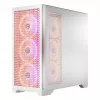 PC Case MODECOM VOLCANO EXPANSE T APEX ARGB MIDI White — tempered glass, ARGB, USB-C, supports micro‑ATX, GPU up to 430 mm