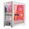 PC Case MODECOM VOLCANO EXPANSE T APEX ARGB MIDI White — tempered glass, ARGB, USB-C, supports micro‑ATX, GPU up to 430 mm