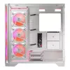 PC Case MODECOM VOLCANO EXPANSE T APEX ARGB MIDI White — tempered glass, ARGB, USB-C, supports micro‑ATX, GPU up to 430 mm