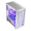 PC case MODECOM Volcano Perun Apex ARGB white — Midi Tower, tempered glass, ARGB, USB-C, supports micro ATX, GPU up to 39 cm