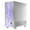 PC case MODECOM Volcano Perun Apex ARGB white — Midi Tower, tempered glass, ARGB, USB-C, supports micro ATX, GPU up to 39 cm