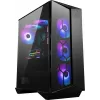 MSI MPG GUNGNIR 110R Mid Tower Gaming Computer Case Black, USB 3.2 Gen2 Type C, 4x 120mm ARGB Fan, Mystic Light Sync, 1 to 6 ARGB Control board, 2x Tempered Glass Panels, ATX, mATX, mini-ITX