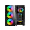 PC Case SAVIO Prime X1 ARGB Glass Midi Tower Black — tempered glass, ARGB fans, micro ATX/ATX support