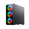 PC Case SAVIO Prime X1 ARGB Glass Midi Tower Black — tempered glass, ARGB fans, micro ATX/ATX support