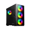 PC Case SAVIO Prime X1 ARGB Glass Midi Tower Black — tempered glass, ARGB fans, micro ATX/ATX support