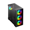 PC Case SAVIO Prime X1 ARGB Glass Midi Tower Black — tempered glass, ARGB fans, micro ATX/ATX support