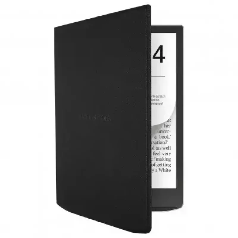 Flip case for PocketBook 7.8 inch e-book reader — HN-FP-PU-743G-RB-WW, magnetic closure, black
