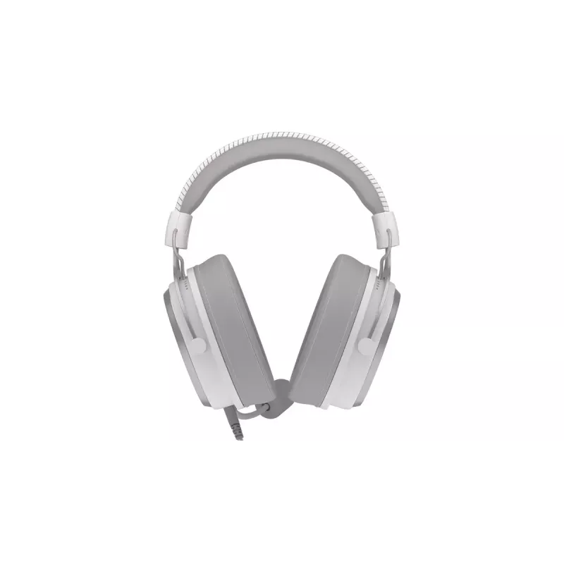 Wired binaural headset ENDORFY VIRO Plus USB Onyx White — 5.3 cm drivers, 20–20000 Hz, 98 dB, 32 Ω, detachable boom mic, 2.9 m cable