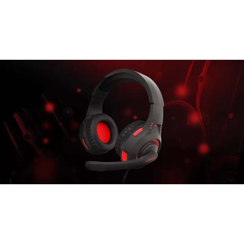 GENESIS Radon 210 Headset Wired Head-band Gaming USB Type-A Black, Red