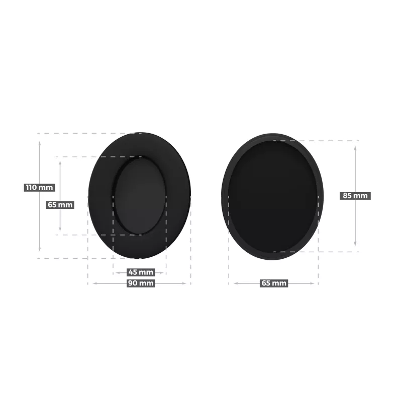 Ear pad GENESIS Toron EP01 Fabric Leather Memory foam Black