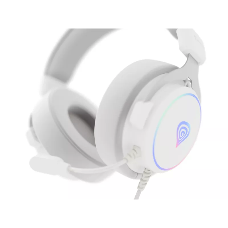 GENESIS Neon 764 Headset Wired Head-band Gaming USB Type-A White
