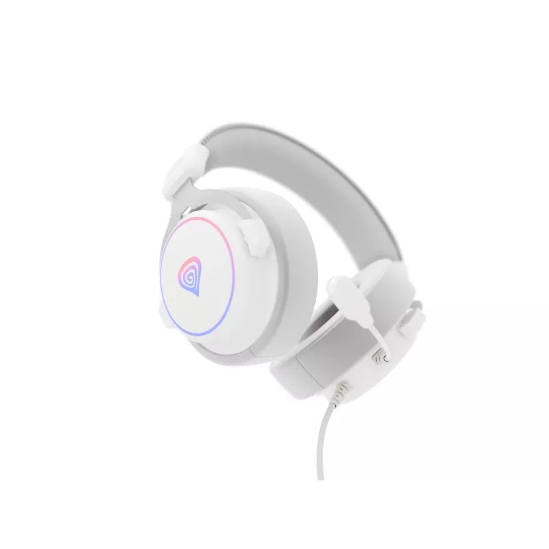 GENESIS Neon 764 Headset Wired Head-band Gaming USB Type-A White