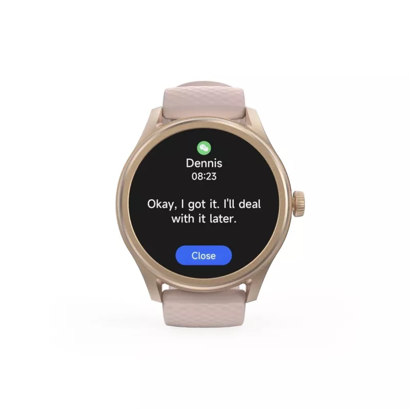 Hama Smartwatch 5010, Sleep Monitoring, Round, Waterproof, 1.38in, Rose (00178616)