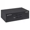KVM Switch Manhattan 4-Port 4K@30Hz USB-A Audio Mic