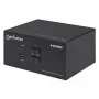 KVM Switch Manhattan 2-Port 4K HDMI USB Audio Control 2 Computers