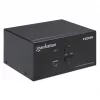 KVM Switch Manhattan 2-Port 4K HDMI USB Audio Control 2 Computers