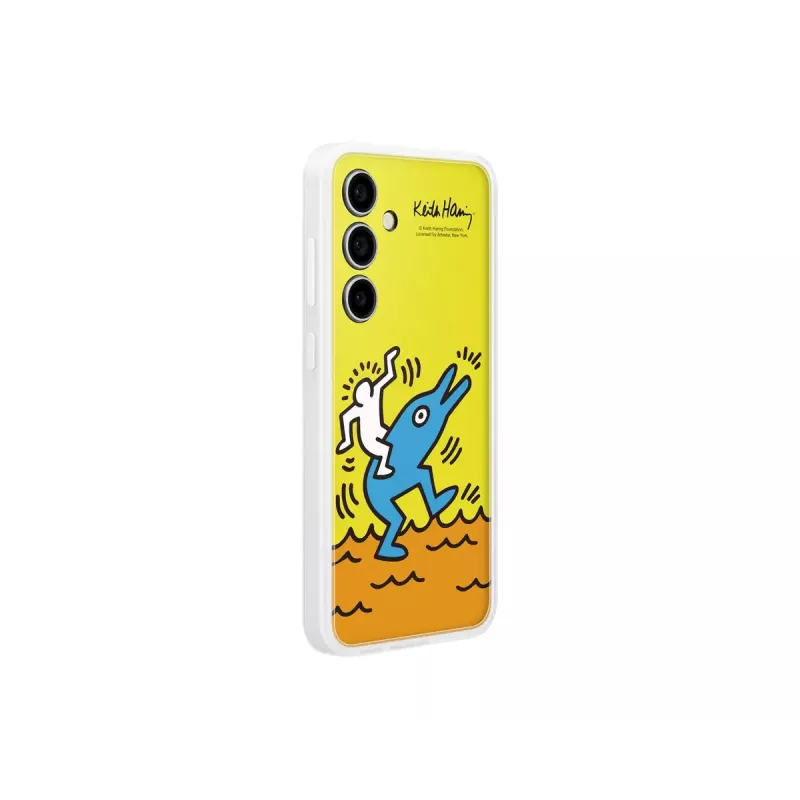 Cover Samsung Keith Haring Flipsuit Case for S24 FE Yellow