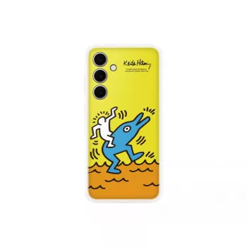 Cover Samsung Keith Haring Flipsuit Case for S24 FE Yellow