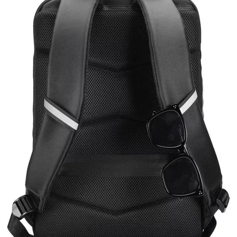 Laptop bag MODECOM Active 15 PLE‑MC‑ACTIVE‑15 for 15.6-inch laptops, 8GB RAM (label) — eco leather, black, zip closure, USB port