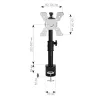 Monitor Mount Techly ICA-LCD-500BK 76.2 cm (30 inch) Desk Black