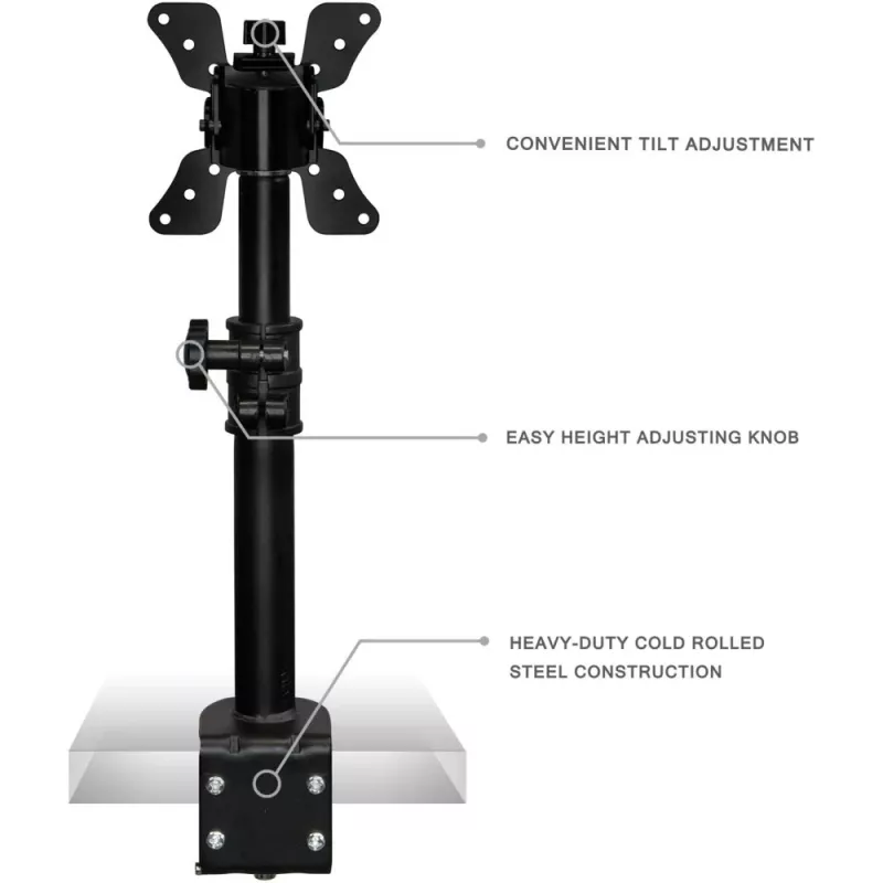 Monitor Mount Techly ICA-LCD-500BK 76.2 cm (30 inch) Desk Black