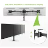 Techly 13-24 inch Desk Stand for 3 Monitors with Terminal” ICA-LCD 482-T