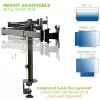 Techly 13-24 inch Desk Stand for 3 Monitors with Terminal” ICA-LCD 482-T