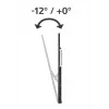 TV mount Hama 00220818 Black 75 kg 100 inch 46 inch 2.54 m