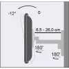 Techly 19-37 inch Wall Mount for LED LCD TV Tilt 2 Joints Black” ICA-LCD 2901
