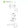 Techly ICA-LCD 2520V monitor mount / stand 68.6 cm (27 inch) Desk Black
