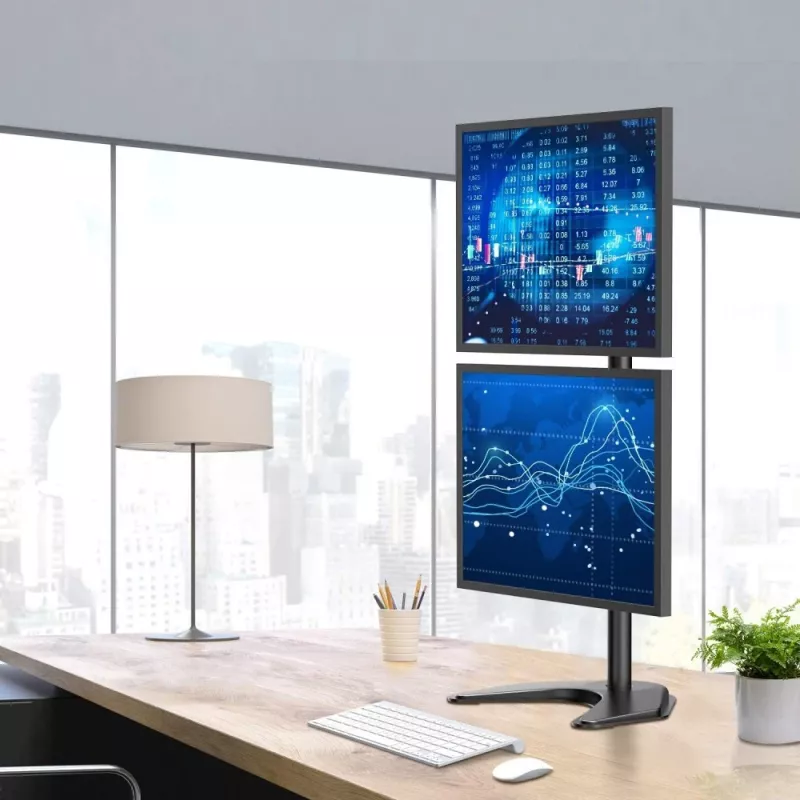Techly ICA-LCD 2520V monitor mount / stand 68.6 cm (27 inch) Desk Black