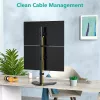 Techly ICA-LCD 2520V monitor mount / stand 68.6 cm (27 inch) Desk Black