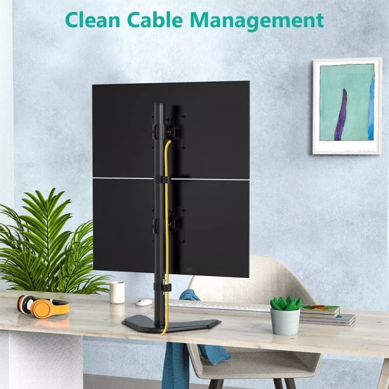 Techly ICA-LCD 2520V monitor mount / stand 68.6 cm (27 inch) Desk Black