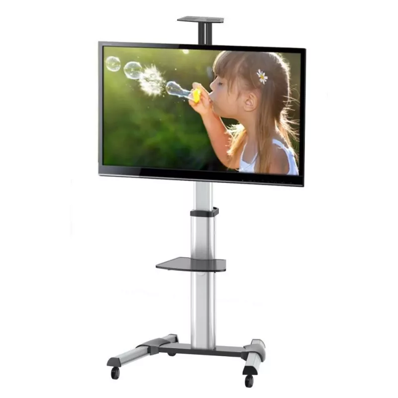 Techly Floor Support Trolley for LCD / LED / Plasma 37-70 with Shelf ” ICA-TR15