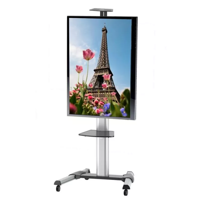 Techly Floor Support Trolley for LCD / LED / Plasma 37-70 with Shelf ” ICA-TR15